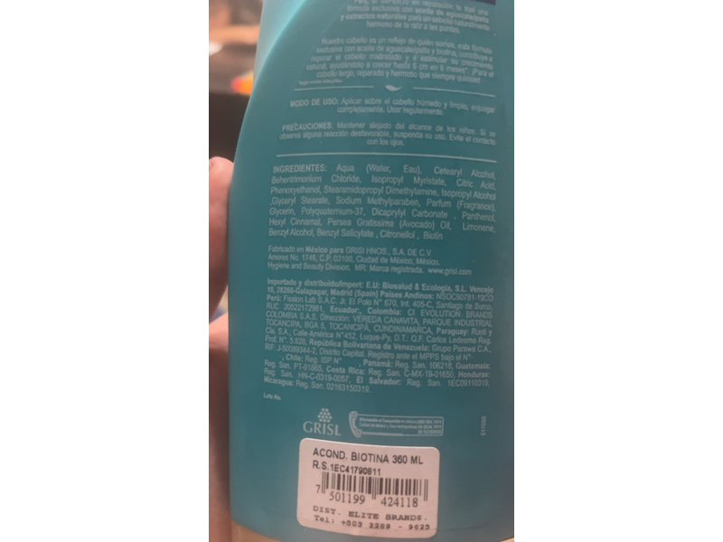 Pert Growth and Repair Conditioner, Biotin & Avocado Oil, 360 mL