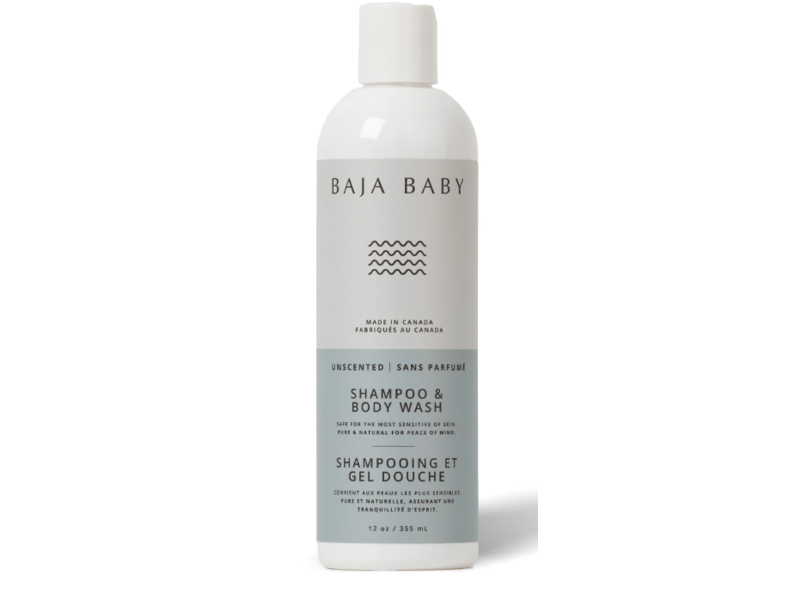 Baja Baby Shampoo & Body Wash, Unscented, 12 oz/355 mL