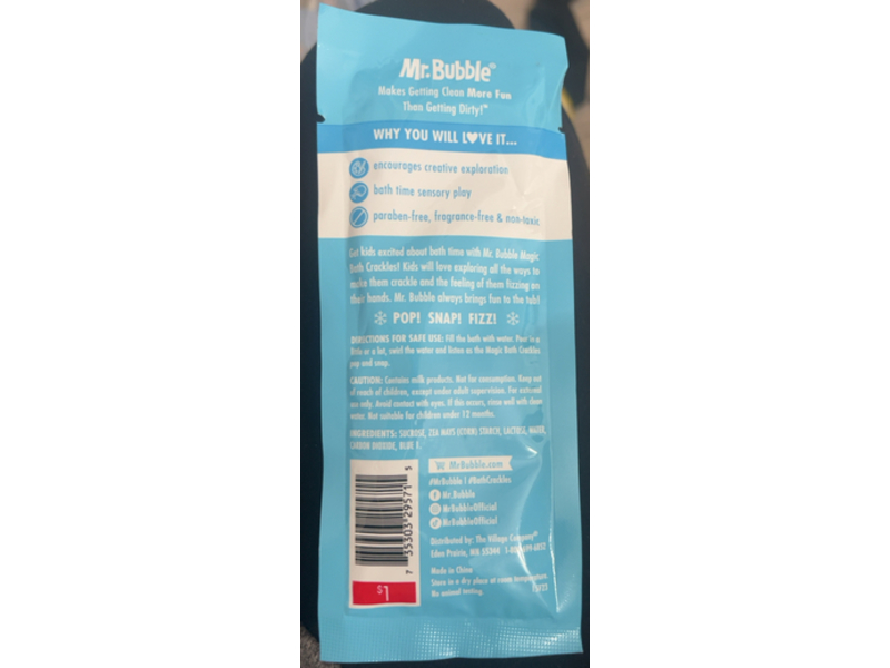 Mr.Bubble Magic Bath Crackles, 1.05 oz/30 g