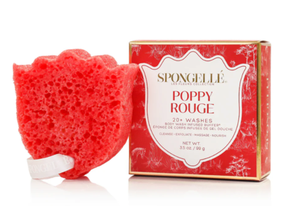 Spongelle Poppy Rouge Body Wash Buffer, 3.5 oz/99 g