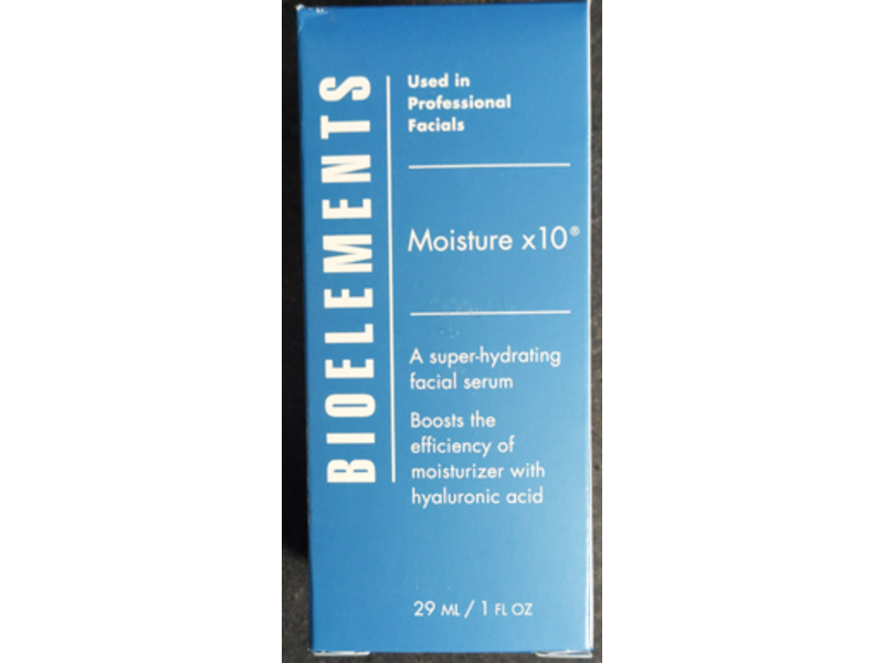 Bioelements Moisture X10 A Super-Hydrating Facial Serum, 1 fl oz/29 mL