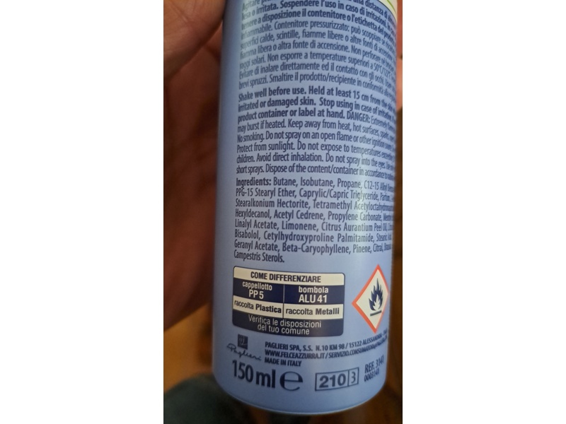 Felce Azzurra Deo Spray, Fresh, 150 mL