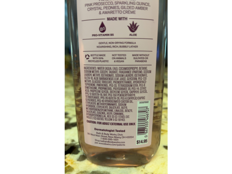 Bath & Body Works A Thousand Wishes Body Wash, Pro - Vitamin B5 + Aloe,10 fl oz/295 mL