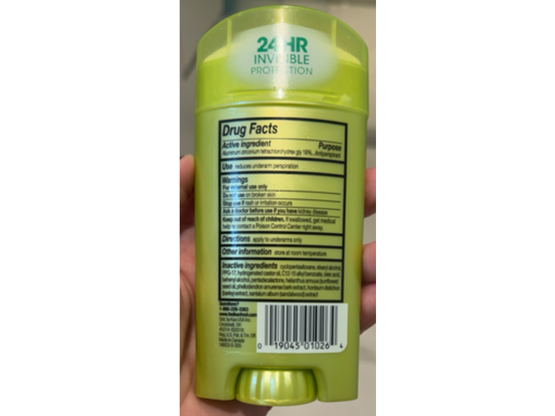 Ban Invisible Solid Antiperspirant Deodorant, 2.6 oz/73 g, Pack Of 3