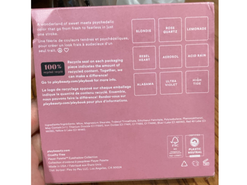 Pley Beauty Love Child Palette, 0.05 oz/1.5 g