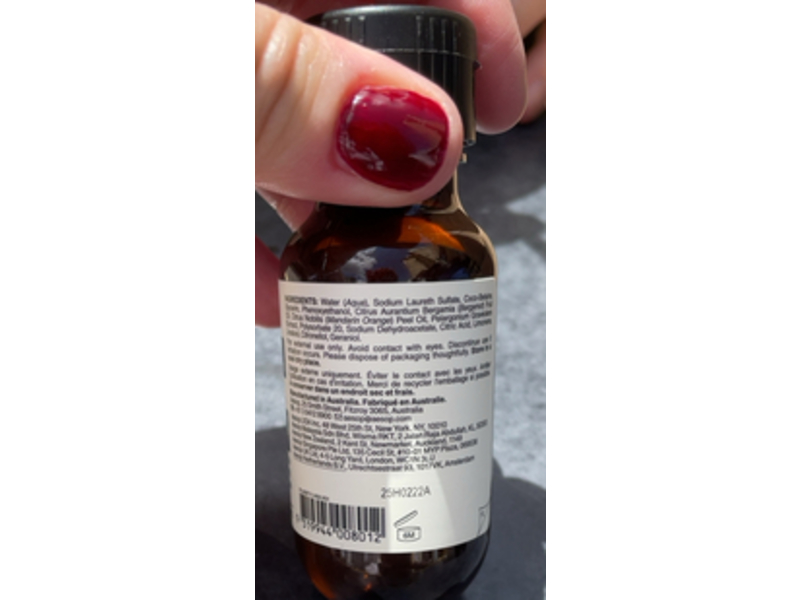 Aesop Geranium Leaf Body Cleanser, 50 mL