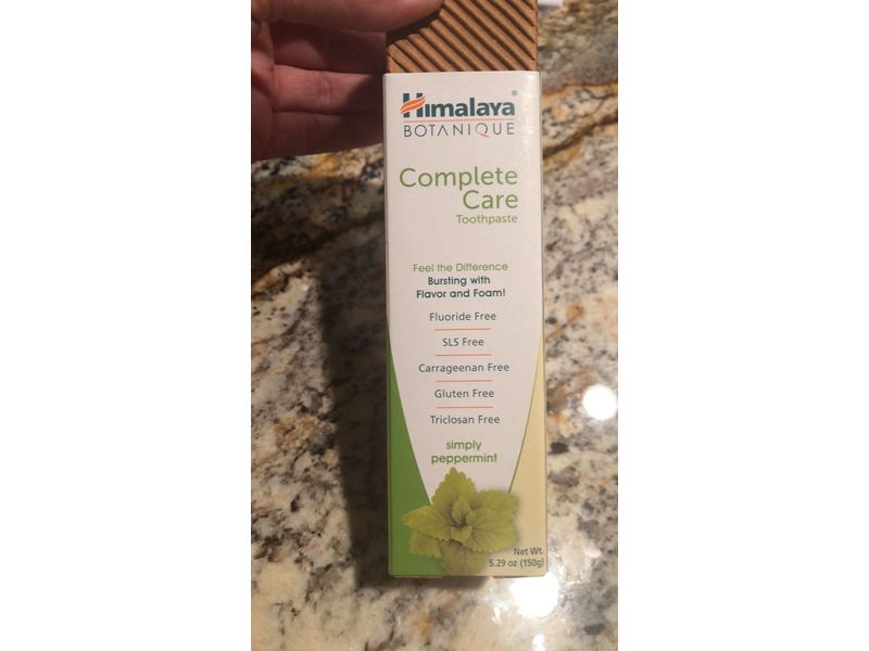 Himalaya Botanique Complete Care Toothpaste, Simply Peppermint, 5.29 oz/150 g