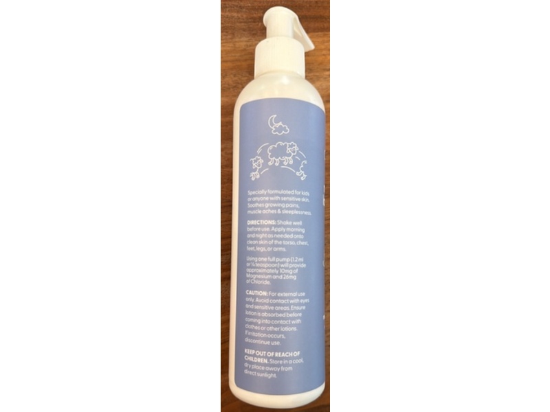 M3 Naturals Kids Magnesium Lotion, Unscented, 8 fl oz/237 mL
