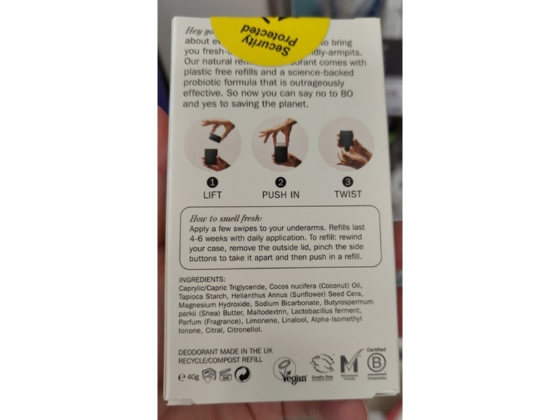 Fussy Wilderness Deodorant, Bergamot + Cedarwood & Vetiver, 40 g