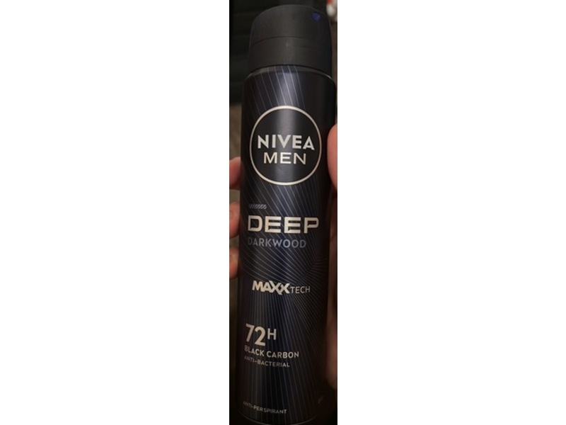 Nivea Men MaxxTech Black Carbon Anti-Bacterial Anti-Perspirant, Deep Darkwood, 250 mL