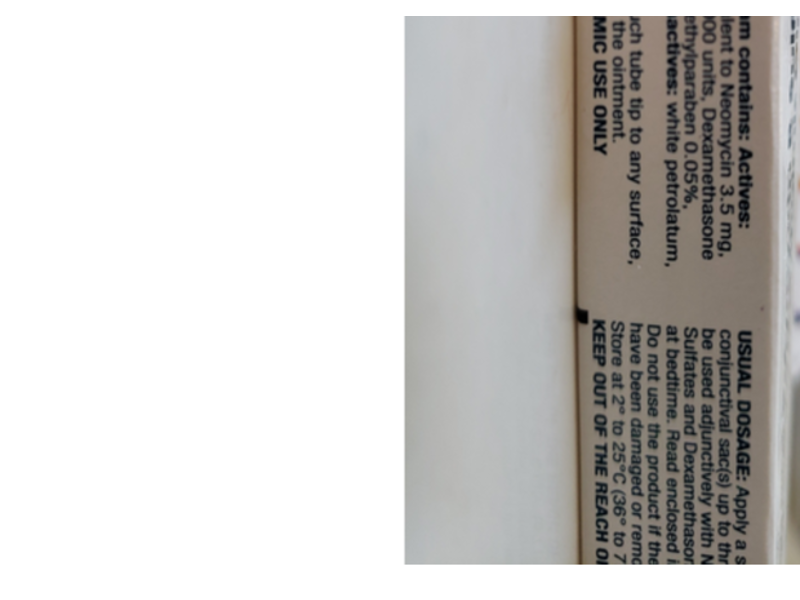 Neomycin and Polymyxin B Sulfates and Dexamethasone Ophthalmic Ointment, 3.5 g, Sandoz (RX)