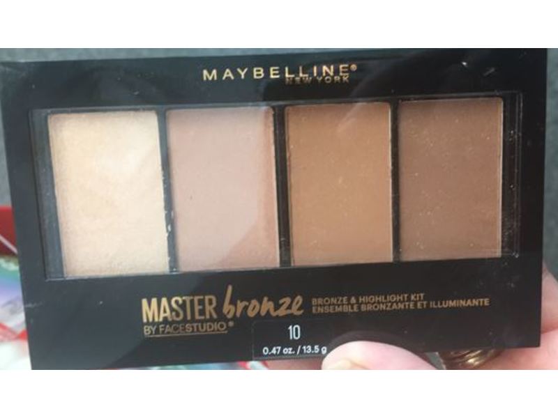 Maybelline New York Master Bronze & Highlight Kit, 10, 0.47 oz/13.5 g