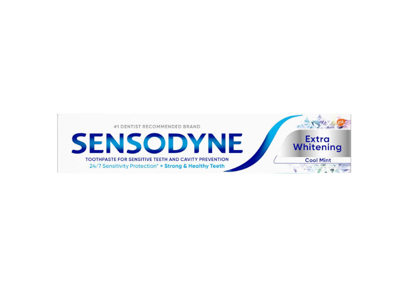 Sensodyne Extra Whitening Toothpaste, Cool Mint, 4.0 oz/113 g, Pack Of 3