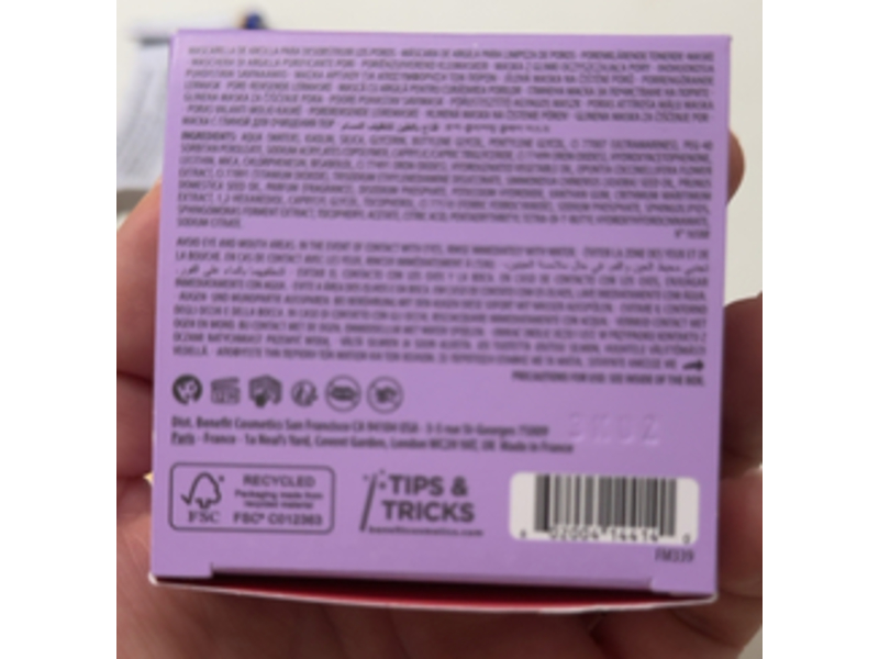 Benefit The PORE fessional Deep Retreat Pore-Clearing Clay Mask, 2.5 fl oz/75 mL