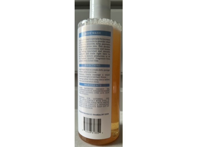 Dr Jacobs Pure Castile Eczema & Psoriasis Relief Body Wash, 16 oz/473 mL