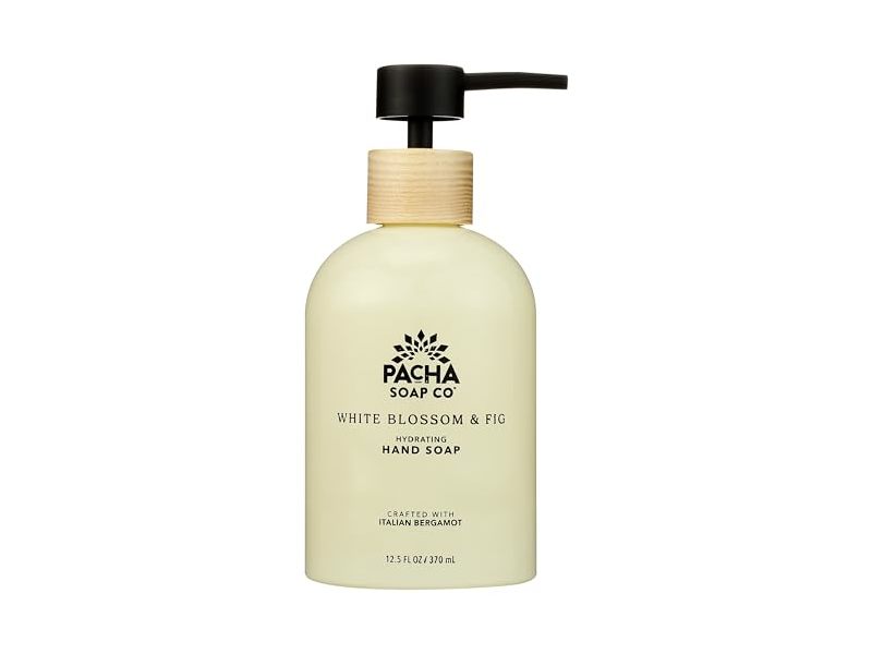 Pach Soap Co White Blossom & Fig Hydrating Hand Soap, Italian Bergamot, 12.5 fl oz/370 mL