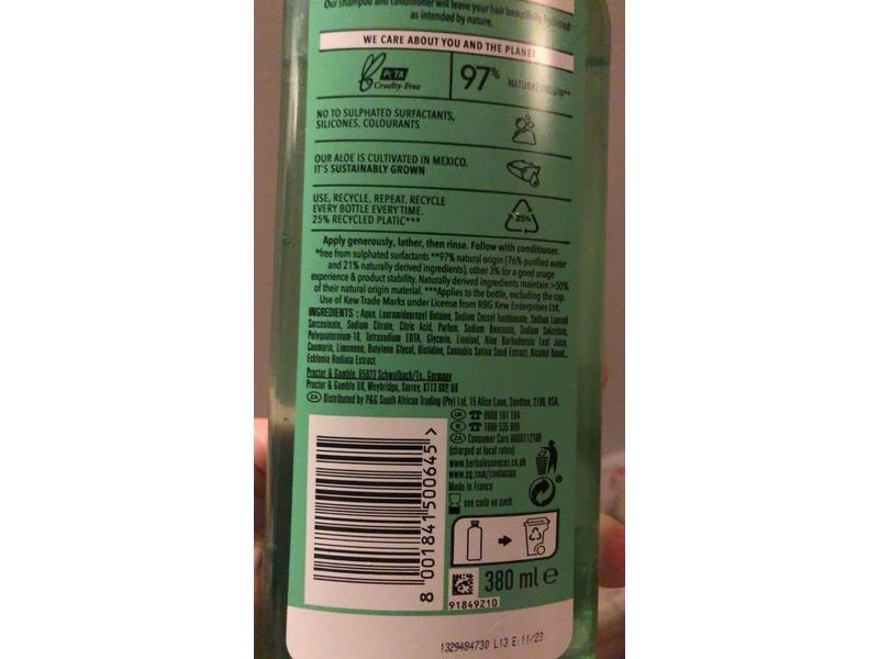 Herbal Essences Repair & Smooth Shampoo, Potent Aloe, 380 mL