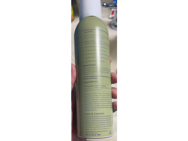 Puracy Cleanses And Revives Dry Shampoo, 6 oz/170 g
