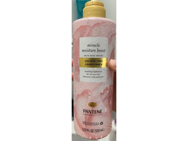 Pantene Miracle Moisture Boost Conditioner, Sulfate Free, 17.9 fl oz/530 mL