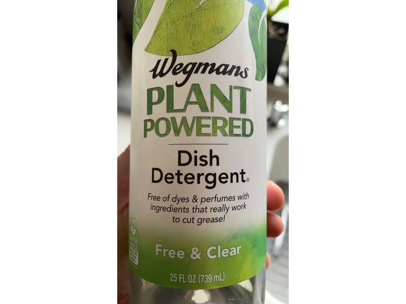 Wegmans Plant Powered Dish & Detergent, Free & Clear, 25 fl oz/739 mL
