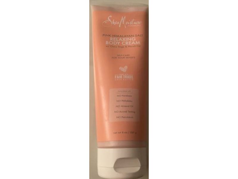SheaMoisture Relaxing Body Cream, Pink Himalayan Salt, 8 oz/227 g