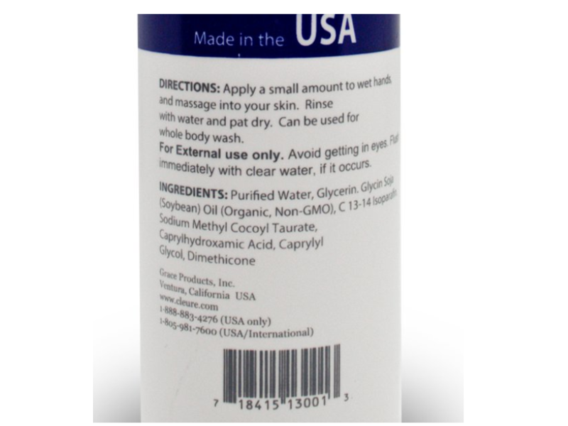 Cleure Gentle Lotion Cleanser, 8 fl oz/237 mL