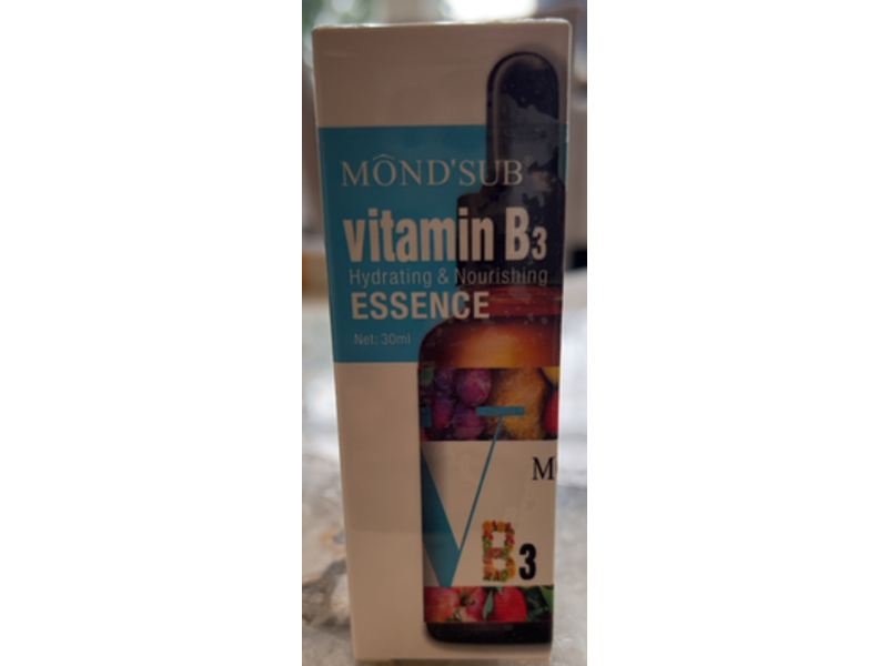 Mond'Sub Hydrating & Nourishing Essence, Vitamin B3, 30 mL