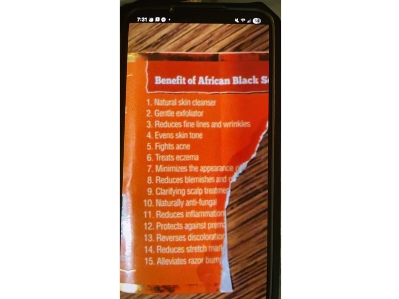 It's Pure Natural African Black Soap, 5 oz, Pack Of 3