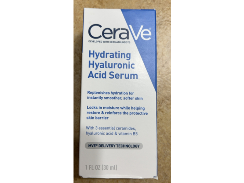 CeraVe Hydrating Hyaluronic Acid Serum, 1 oz/30 mL