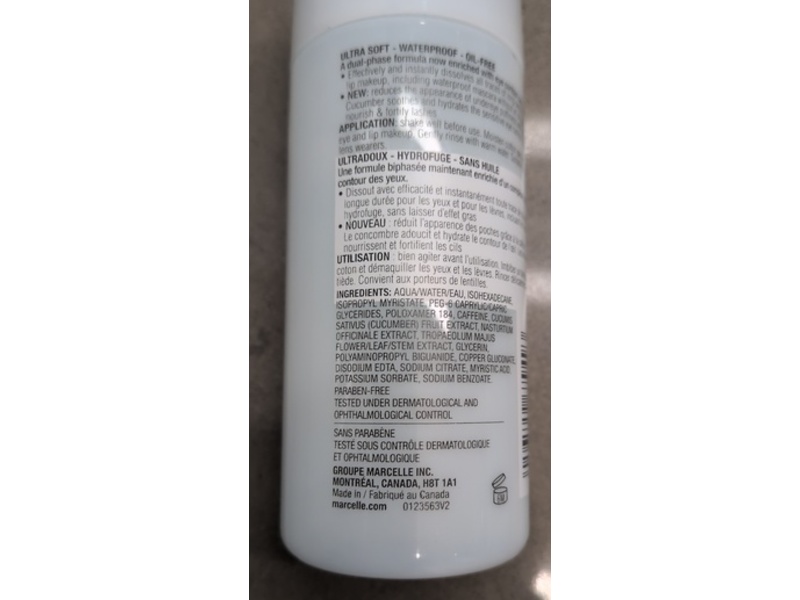 Marcelle Instant Waterproof Eye Makeup Remover, 5 fl oz/150 mL