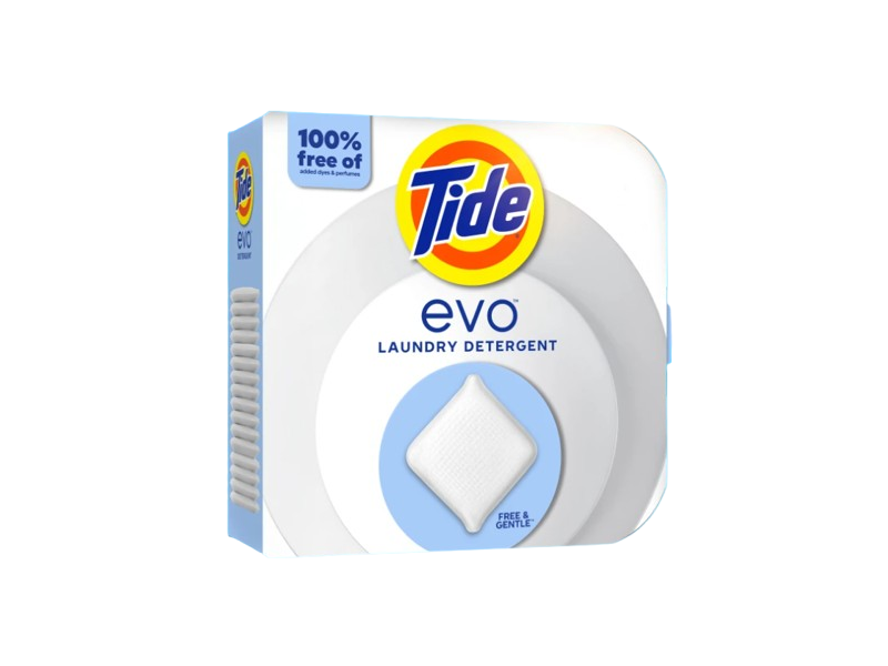 Tide Evo Detergent, Free & Gentle, 42 Loads, 42 Count