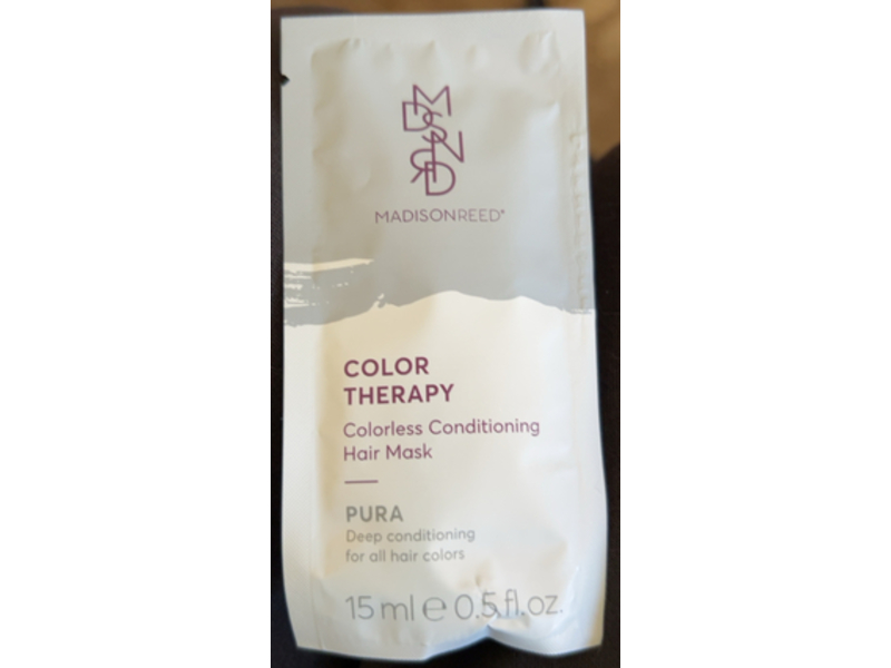 Madison Reed Color Therapy Colorless Conditioning Hair Mask, Pura, 0.5 fl oz/15 mL