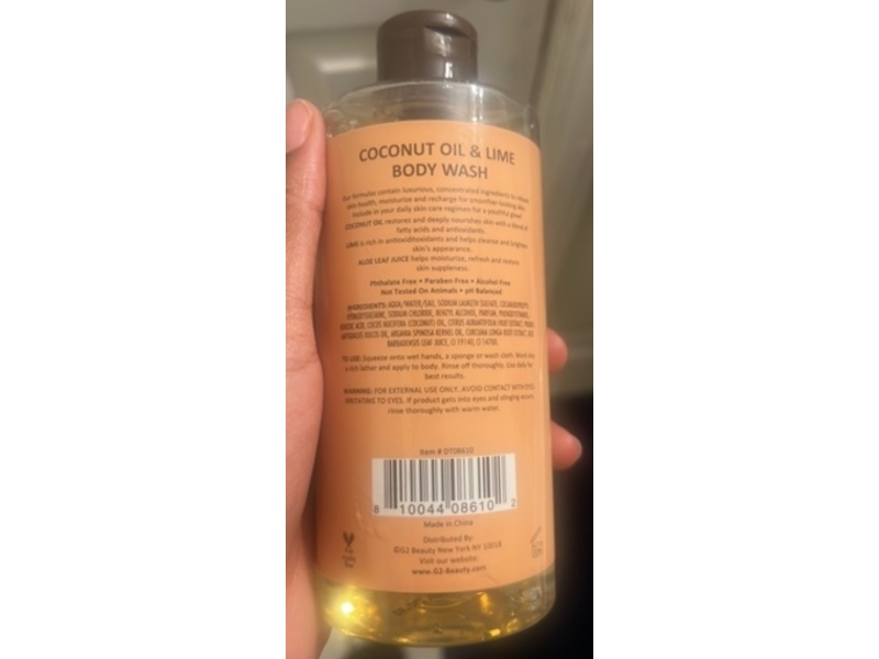 Rich Radiance Body Wash, Coconut Oil & Lime, 10 fl oz/295 mL