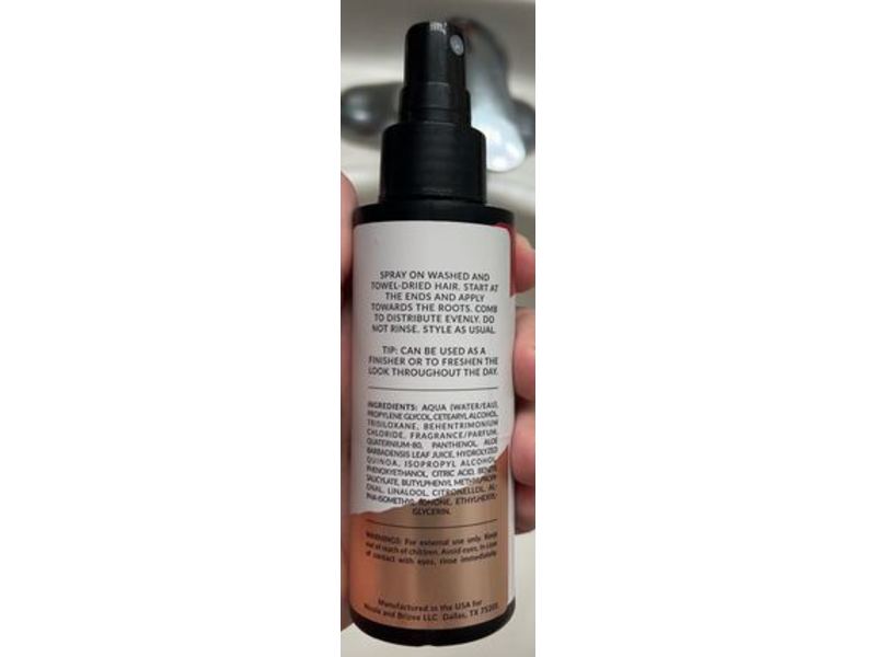 Nicole+Brizze Light Leave-In Conditioner, 4 fl oz/118 mL