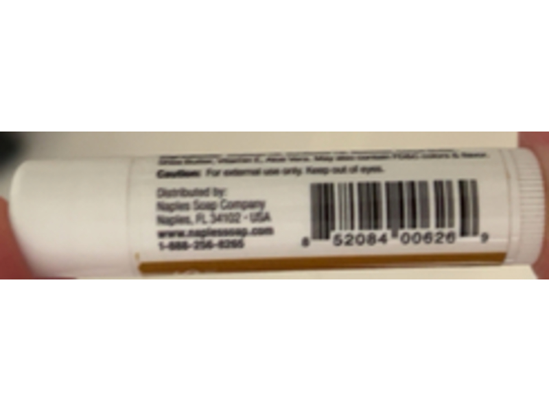 Naples Lip Balm, Vanilla, 0.15 oz/4.25 g