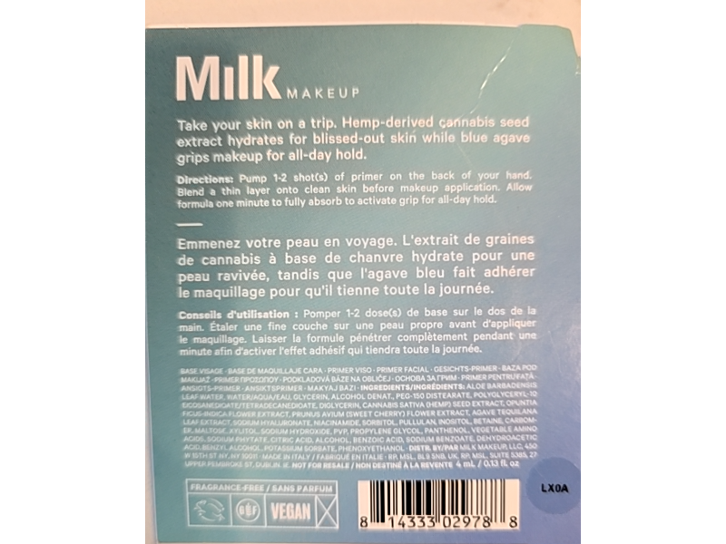 Milk Makeup Hydro Grip Primer, 4 mL