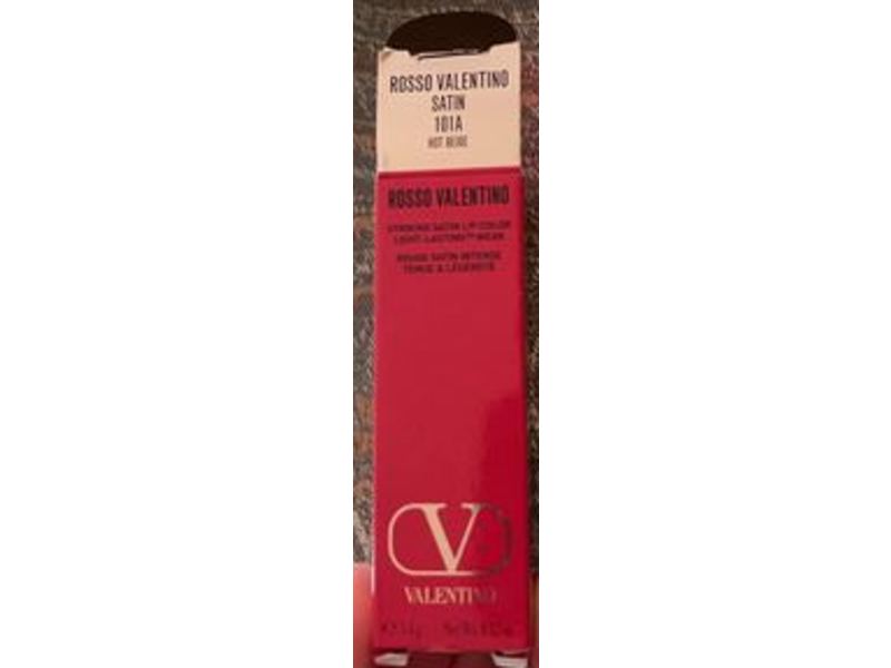 Rosso Valentino Satin Lipstick, 101A, 3.4 g