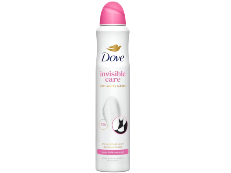 Dove Invisible Care Body Moisturising Cream Deodorant, Water Lily & Rose Scent, 8.45 fl oz/250 mL
