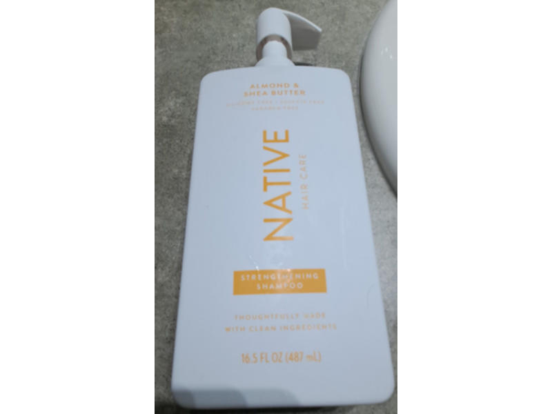 Native Hair Strengthening Shampoo, Almond & Shea Butter, 16.5 fl oz/487 mL