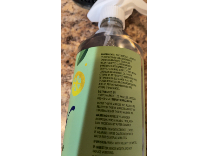 Rosey, All - Purpose Cleaner, Fresh Lemon, 22 fl oz/650 mL