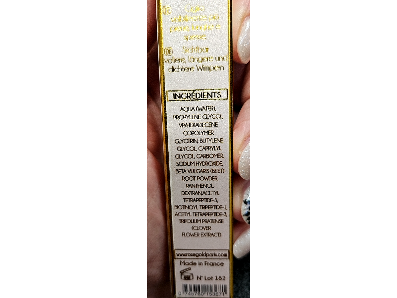 Rosegold Paris Roselash Serum, 0.1 fl oz/3 mL