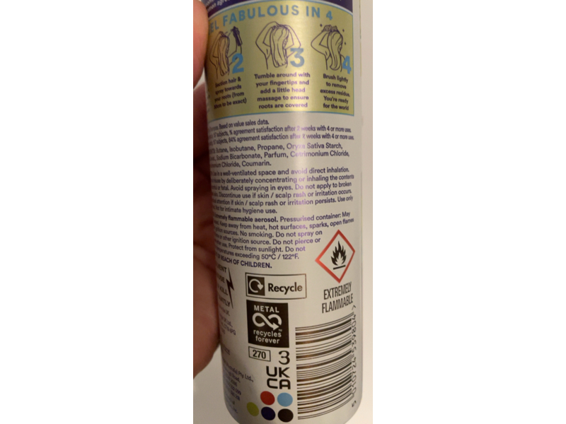 Batiste Dry Shampoo, Freshness, 200 mL