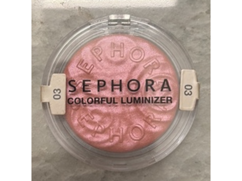 Sephora Colorful Powder Luminizer, 03 Pink Flash, 0.12 oz/3.5 g