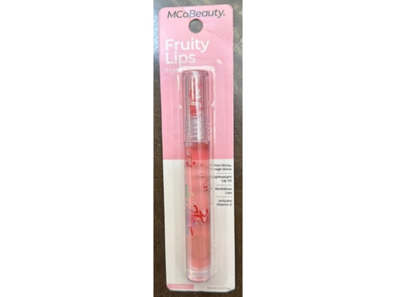 MCoBeauty Fruity Lips Hydrating Oil, Strawberry, 0.12 fl oz/3.8 mL