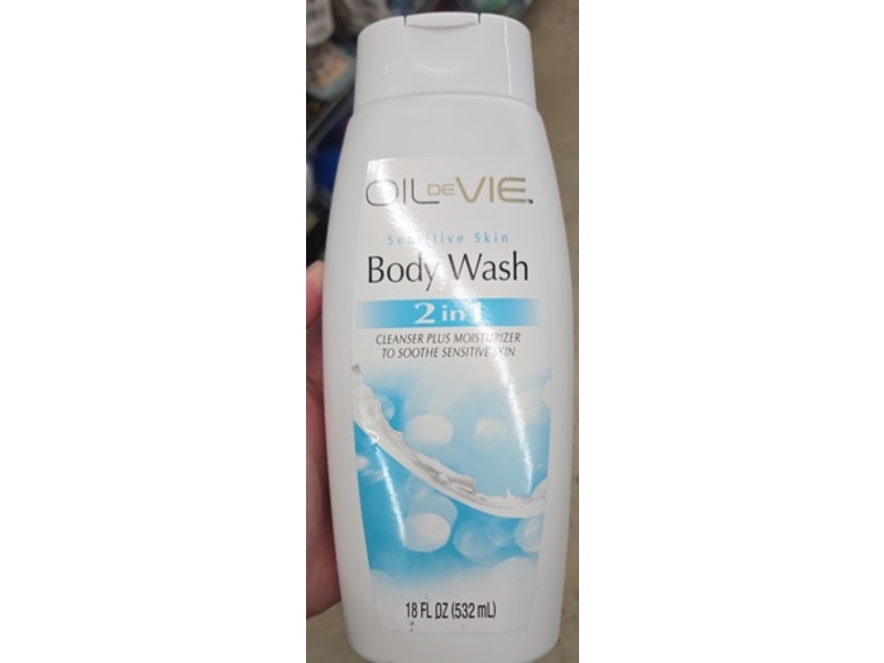 Oil De Vie Sensitive Skin 2 In 1 Body Wash, 18 fl oz/532 mL, Pack Of 2