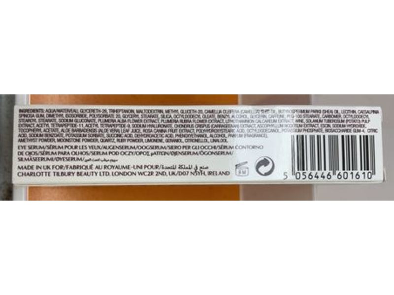 Charlotte Tilbury Cryo-Recovery Depuffing Eye Serum, 0.5 fl oz/15 mL