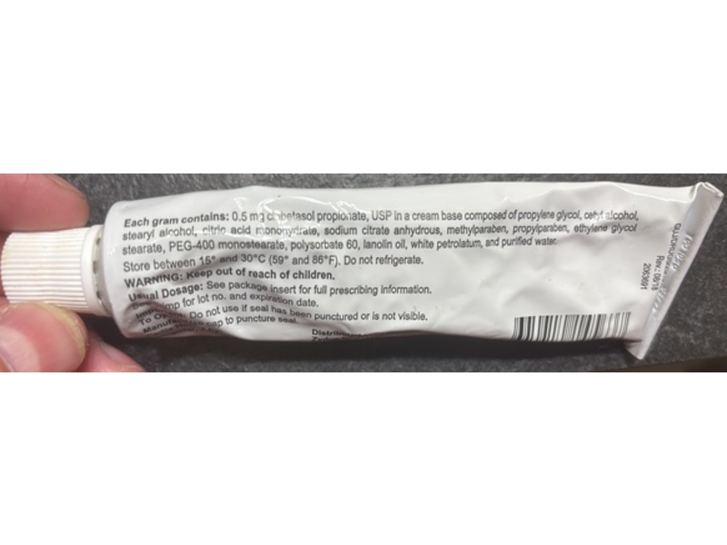 Clobetasol Propionate Cream, USP, 0.05%, 60 g, Zydus (RX)