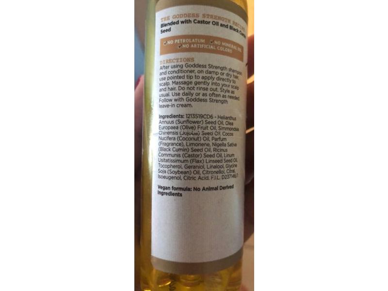 Carol's Daughter Goddess Strength 7 Oil Blend Scalp & Hair Oil, Castor Oil + Black Cumin Seed, 4.2 fl oz/125mL