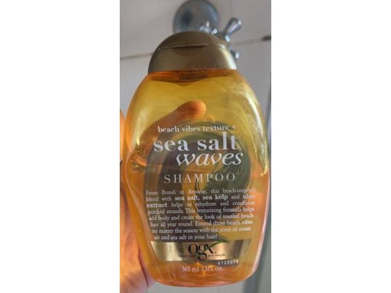 Ogx Beach Vibes Texture Shampoo, Sea Salt Waves, 13 fl oz/385 mL
