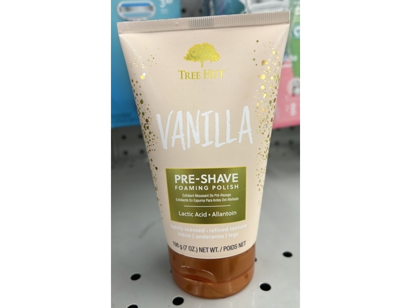 Tree Hut Vanilla Shave Foaming Polish, Lactic Acid + Allantoin, 7 oz/198 g